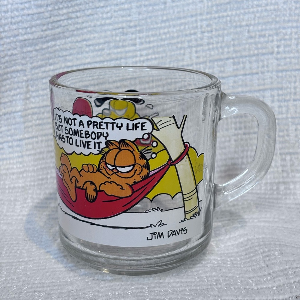 Vintage McDonalds released Garfield Glass Coffee Mug